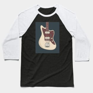 Olympic White JM Guitar Baseball T-Shirt